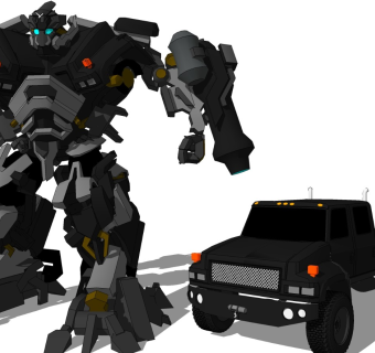 精细机器人模型变形金刚 (18)